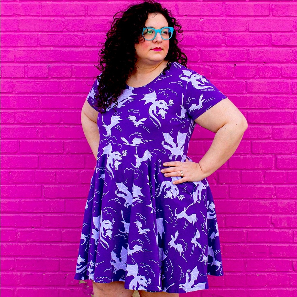 Princess Awesome “Purple Reign” Skater Dress